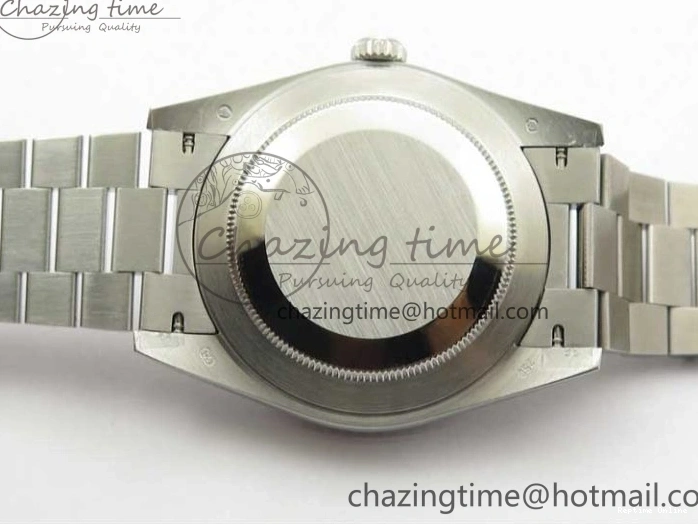 0114 Affordable Day-Date 40mm 228239 BP New Dial Version 904 SS Green Stick Markers Dial on SS President Bracelet A 2817